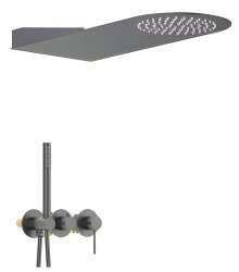 Душевая система Timo Saona SX-2340/18SM, черное золото