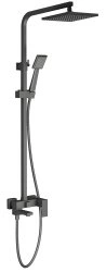 Душевая система Timo Selene SX-2013/03 с изливом, черная матовая