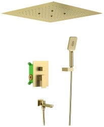 Душевая система Timo Selene SX-2039/17SM с изливом, матовое золото