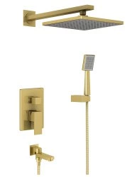 Душевая система Timo Selene SX-3069/17SM с изливом, матовое золото