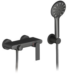 Смеситель для ванны Timo Anni 2714/03Y с душем, черный матовый