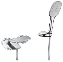 Смеситель для ванны Timo Helmi 4014/00-16Y с душем, белый матовый