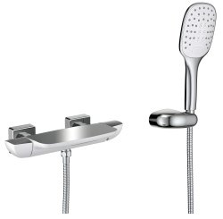 Смеситель для ванны Timo Helmi 4024/00-16Y с душем, белый матовый