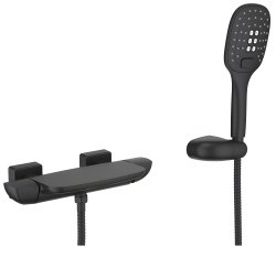 Смеситель для ванны Timo Helmi 4024/03Y с душем, черный матовый