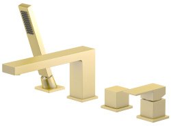 Смеситель на борт ванны Timo Selene 2130/17Y с душем, матовое золото