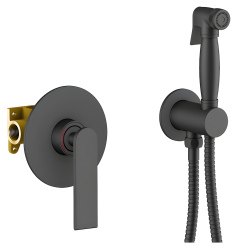 Гигиенический душ Timo Anni 2789/03SM со смесителем, черная матовая