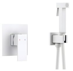 Гигиенический душ Timo Selene 2089/16SM со смесителем, белая матовая