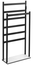 Полотенцесушитель электрический Wonzon&Woghand Essen WW-A407-MB 47x96, черный матовый