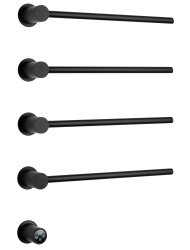 Полотенцесушитель электрический Wonzon&Woghand Hamburg WW-AL314-MB 47x66, черный матовый