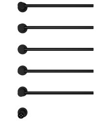 Полотенцесушитель электрический Wonzon&Woghand Hamburg WW-AL315-MB 47x66, черный матовый