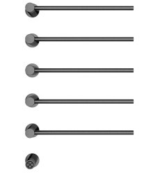 Полотенцесушитель электрический Wonzon&Woghand Hamburg WW-AL315-GM 47x66, темный графит