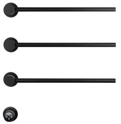 Полотенцесушитель электрический Wonzon&Woghand Hamburg WW-AL313-MB 47x51, черный матовый