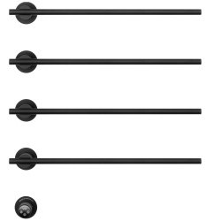 Полотенцесушитель электрический Wonzon&Woghand Dortmund WW-A364-MB 58x61, черный матовый