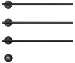 Полотенцесушитель электрический Wonzon&Woghand Dortmund WW-A363-MB 58x47, черный матовый