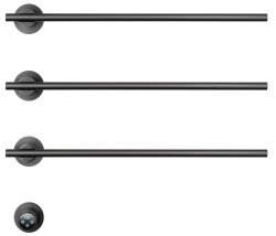 Полотенцесушитель электрический Wonzon&Woghand Dortmund WW-A363-GM 58x47, темный графит