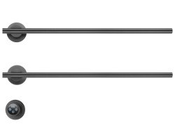 Полотенцесушитель электрический Wonzon&Woghand Dortmund WW-A362-GM 58x37, темный графит