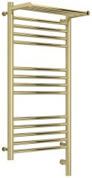 Полотенцесушитель электрический Сунержа Богема 3.0 R с полкой 40x80, шампань