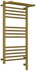 Полотенцесушитель электрический Сунержа Богема 3.0 R с полкой 40x80, бронза