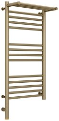 Полотенцесушитель электрический Сунержа Богема 3.0 L с полкой 40x80, золотой шелк