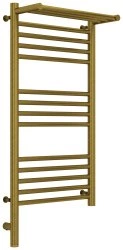 Полотенцесушитель электрический Сунержа Богема 3.0 L с полкой 40x80, бронза