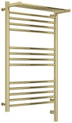 Полотенцесушитель электрический Сунержа Богема 3.0 R с полкой 50x80, шампань
