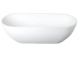 Ванна UNI-FLOW Oval FS307-1750 Gloss White 175x76 из искусственного камня