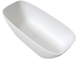 Ванна UNI-FLOW Oval FS307-1750 Matt White 170x76 из искусственного камня