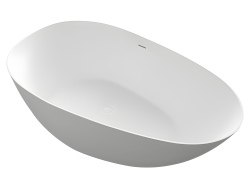 Ванна UNI-FLOW Ova FS302-1700 Gloss White 170x85 из искусственного камня