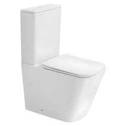 Унитаз-компакт Abber Rechteck AC1210TMW, белый матовый с сидением и бачком