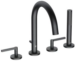 Смеситель для ванны Kludi Nova Fonte Puristic 204253915, черный матовый