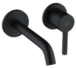 Смеситель для раковины Kludi Nova Fonte Pura 202443915 встраиваемый, черный матовый