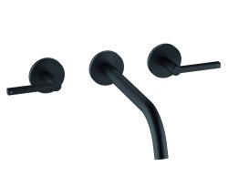 Смеситель для раковины Kludi Nova Fonte Puristic 201463915 встраиваемый, черный матовый