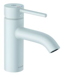 Смеситель для раковины Kludi Bozz 382665376 с донным клапаном, белый матовый