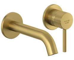 Смеситель для раковины Kludi Bozz 38244N076 встраиваемый, золото