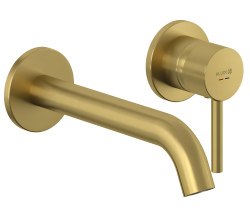 Смеситель для раковины Kludi Bozz 38245N076 встраиваемый, золото