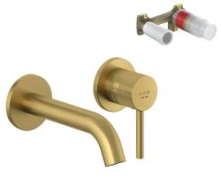 Смеситель для раковины Kludi Bozz Set 38244N076S встраиваемый, золото