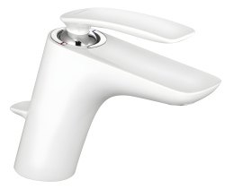 Смеситель для раковины Kludi Balance 520239175 с донным клапаном, белый матовый