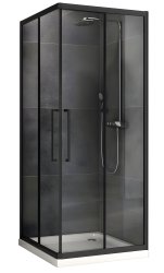 Душевой уголок Abber Schwarzer Diamant AG02090BH 90x90, профиль черный матовый