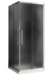 Душевой уголок Abber Schwarzer Diamant AG02080MH 80x80, профиль хром