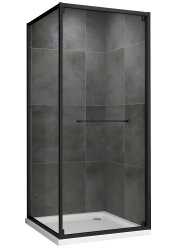 Душевой уголок Abber Schwarzer Diamant AG0A100B 100x100, профиль черный