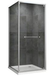 Душевой уголок Abber Schwarzer Diamant AG0A090 90x90, профиль хром