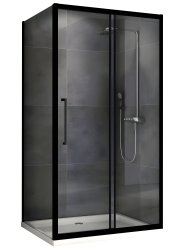 Душевой уголок Abber Schwarzer Diamant AG30100BH-S100B 100x100, профиль черный