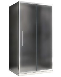 Душевой уголок Abber Schwarzer Diamant AG30100MH-S100M 100x100, профиль хром