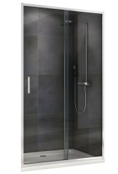 Душевая дверь Abber Schwarzer Diamant AG301105 110x190, профиль хром