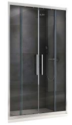 Душевая дверь Abber Schwarzer Diamant AG33150H 150x195, профиль хром