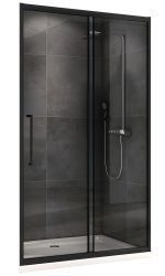 Душевая дверь Abber Schwarzer Diamant AG30130B 130x195, профиль черный