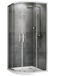 Душевой уголок Abber Schwarzer Diamant AG01090 90x90, профиль хром