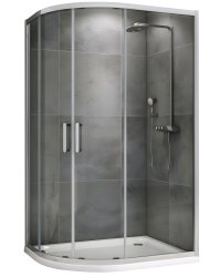 Душевой уголок Abber Schwarzer Diamant AG01190 100x90, профиль хром