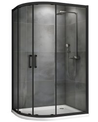 Душевой уголок Abber Schwarzer Diamant AG01129B 120x90, профиль черный