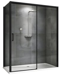 Душевой уголок Abber Komfort AG93170B-S92B 170x90, профиль черный